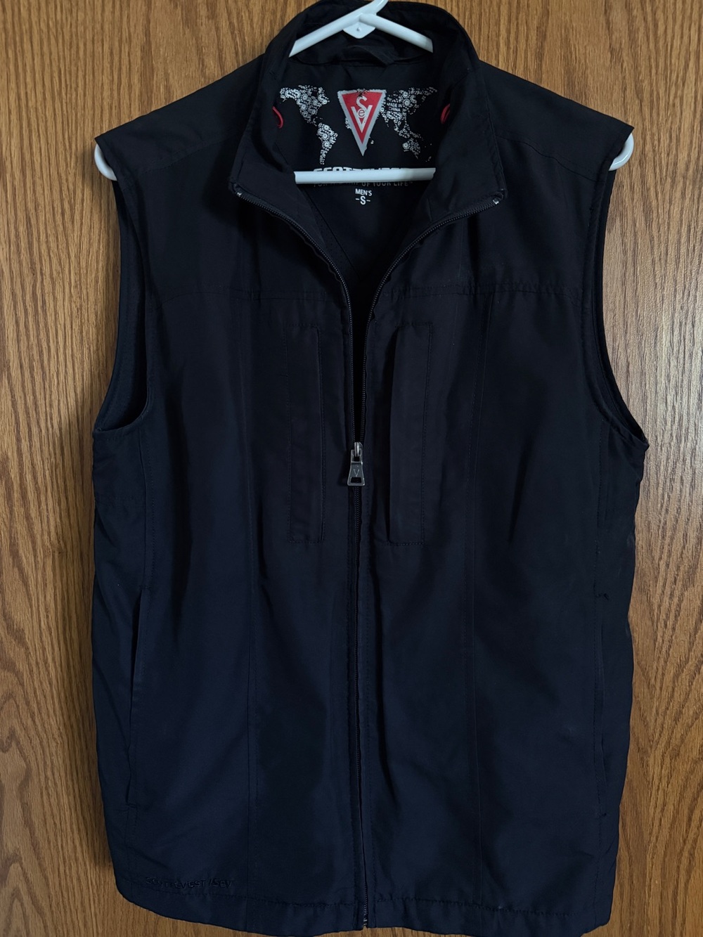 ScotteVest Black Tec Vest Sleeveless Travel Utility Multi-Pocket Men's Sz Small